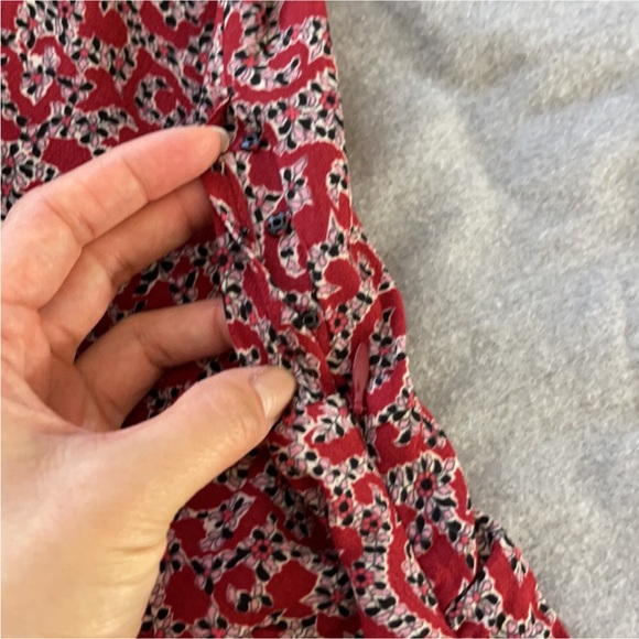 ba&sh Crystal Mini Dress in Cranberry Floral - Picture 8 of 16